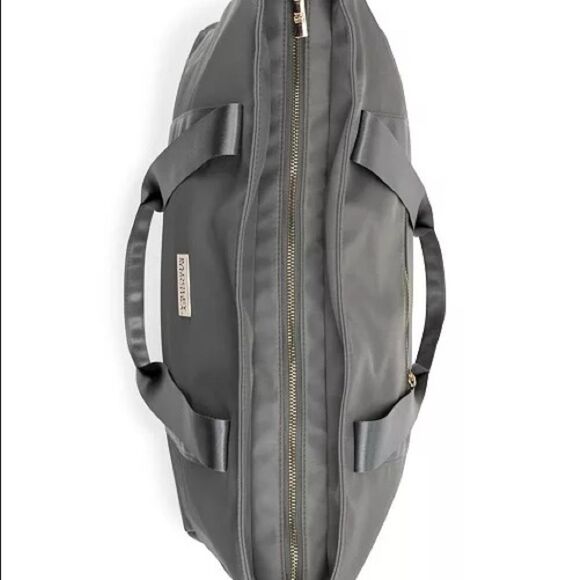 BADGLEY MISCHKA Nylon Travel Tote Weekender Bag in Grey travel bag luggage bag - Picture 7 of 12